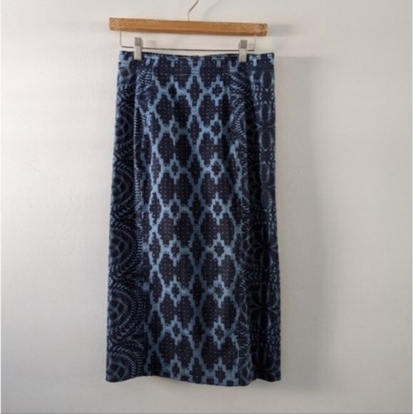 Anthropologie Plenty by Tracy Reese Denim Pencil Skirt - Picture 2 of 9